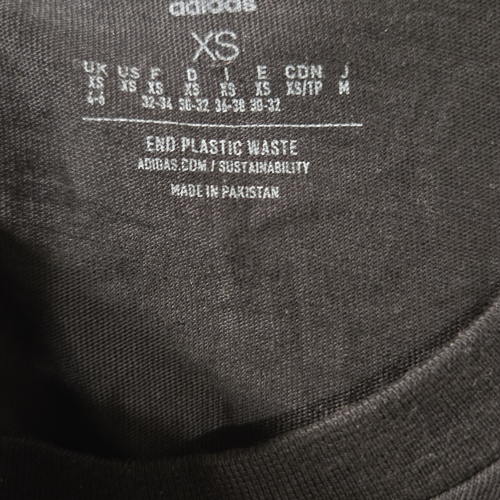 Adidas Men's Black Tee with Colorful Floral Design - Picture 5 of 5